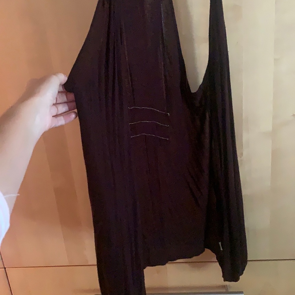 Long Brown Sweater Vest